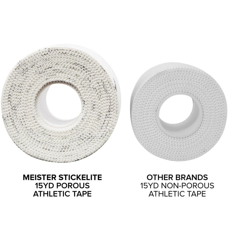 مايستر شريط رياضي مسامي احترافي من Meister StickElite - 15 ياردة × 1.5 بوصة - أبيض - 1 لفة - Image 5